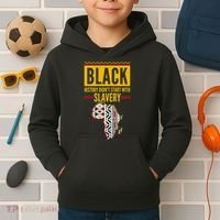 Black History DidnT Start With Slavery Africa Map Kids Hoodie thumb 2