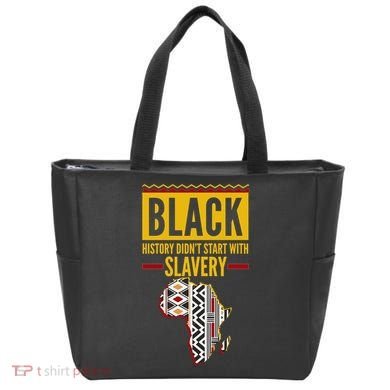 Black History DidnT Start With Slavery Africa Map Tote Bag
