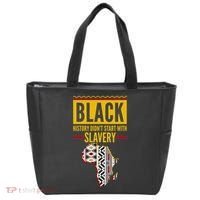 Black History DidnT Start With Slavery Africa Map Tote Bag thumb 0