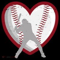 Baseball Heart Sport Lover Backpack thumb 2