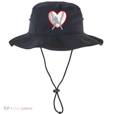 Baseball Heart Sport Lover Bucket Hat