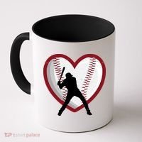 Baseball Heart Sport Lover Coffee Mug thumb 0
