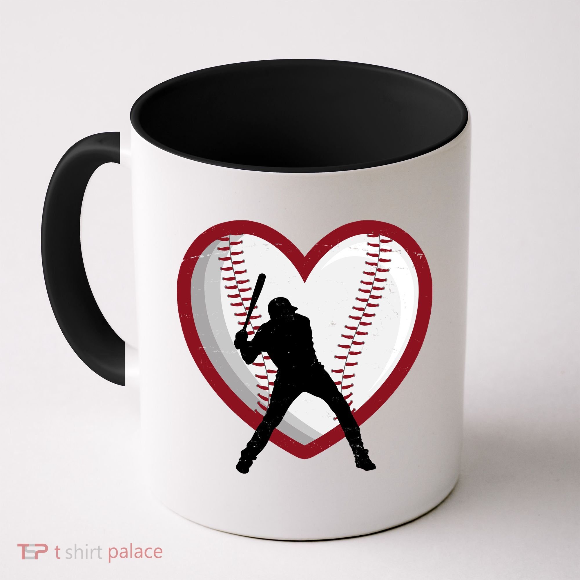 Baseball Heart Sport Lover Coffee Mug