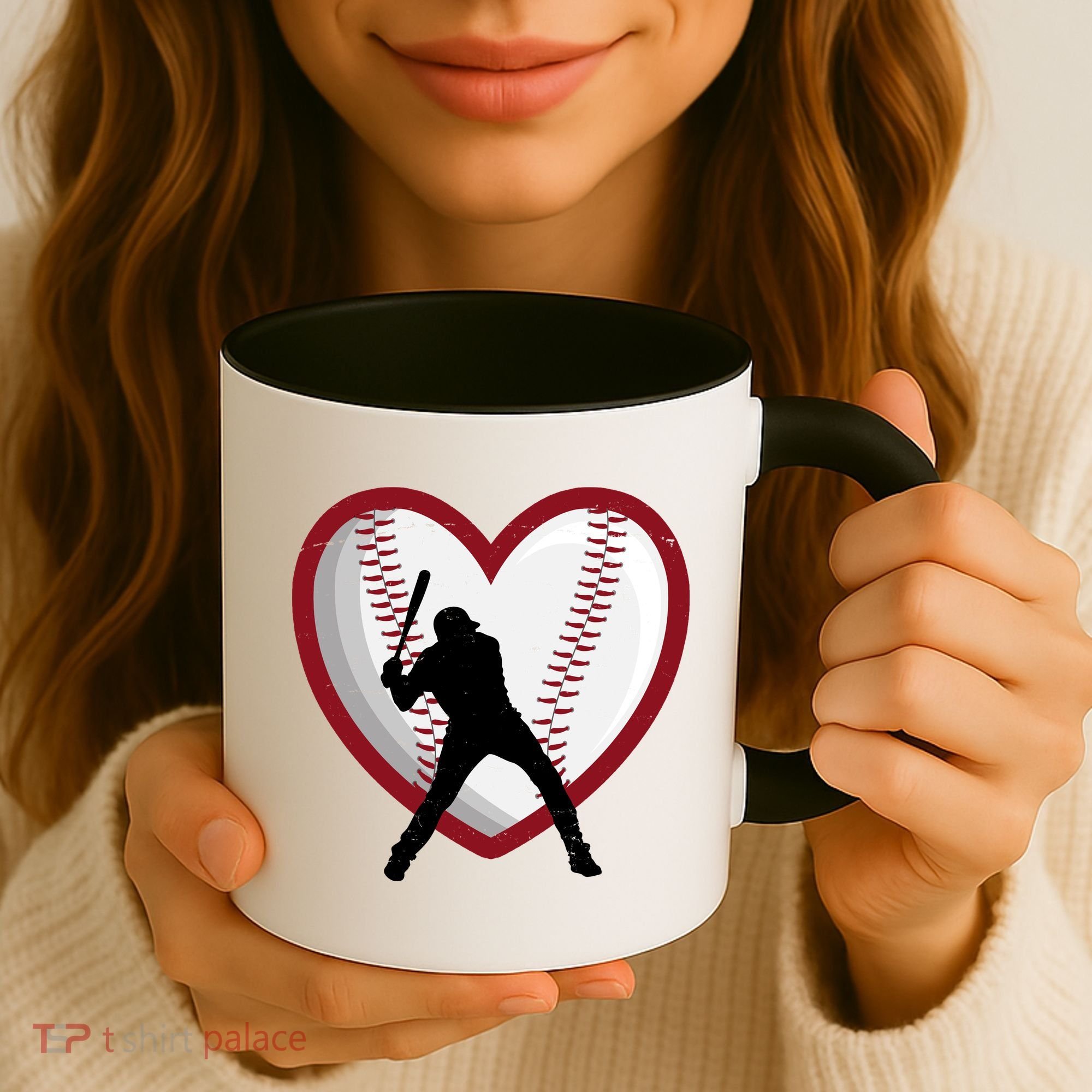 Baseball Heart Sport Lover Coffee Mug