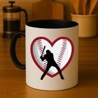 Baseball Heart Sport Lover Coffee Mug thumb 4