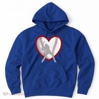 Baseball Heart Sport Lover Hoodie thumb 0
