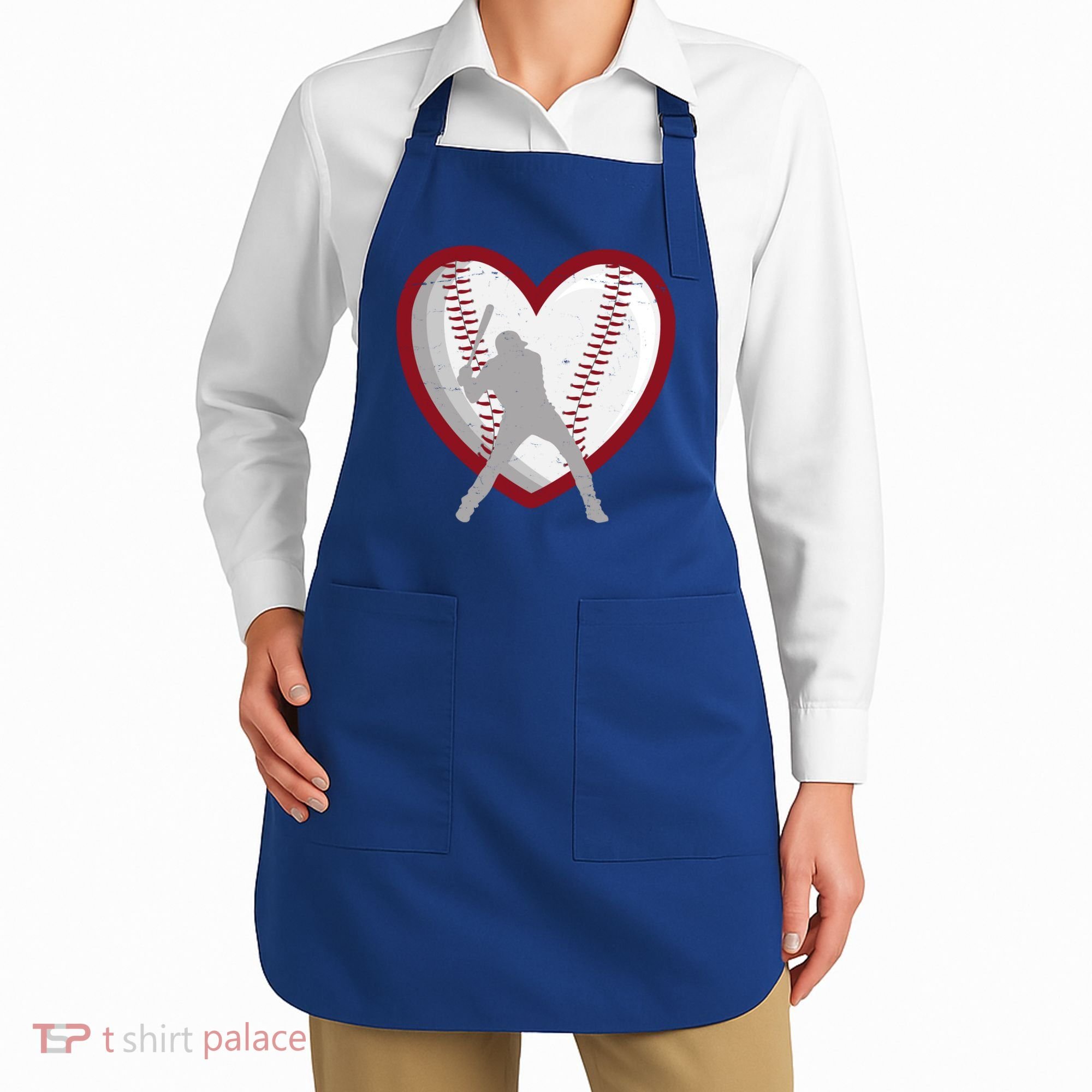 Baseball Heart Sport Lover Apron