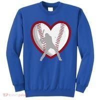 Baseball Heart Sport Lover Sweatshirt thumb 0
