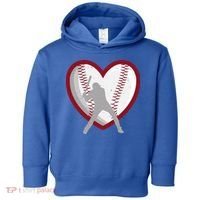 Baseball Heart Sport Lover Toddler Hoodie thumb 0