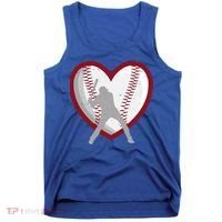 Baseball Heart Sport Lover Tank Top thumb 0