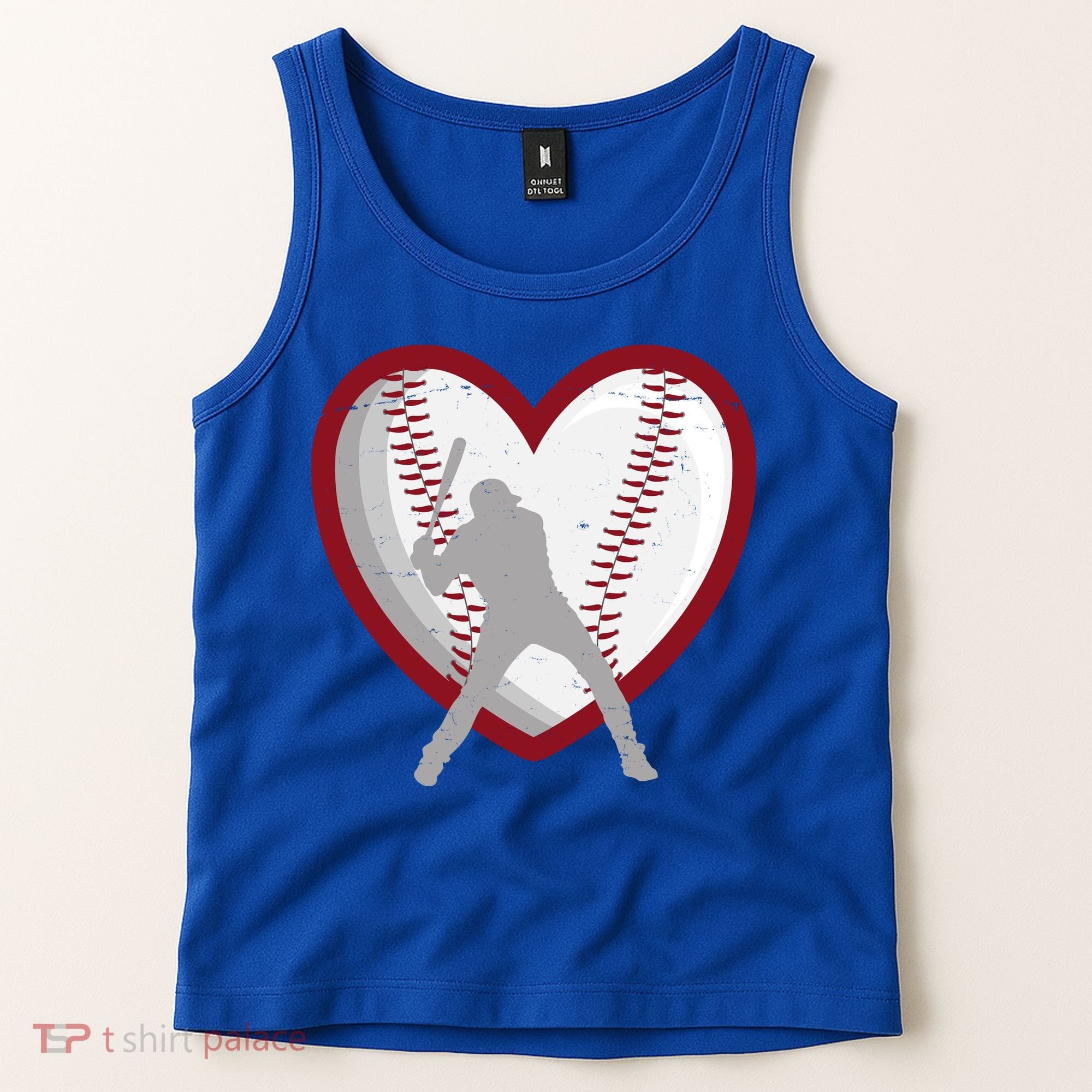 Baseball Heart Sport Lover Tank Top