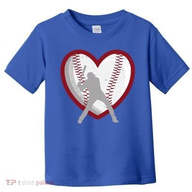 Baseball Heart Sport Lover Toddler T-Shirt