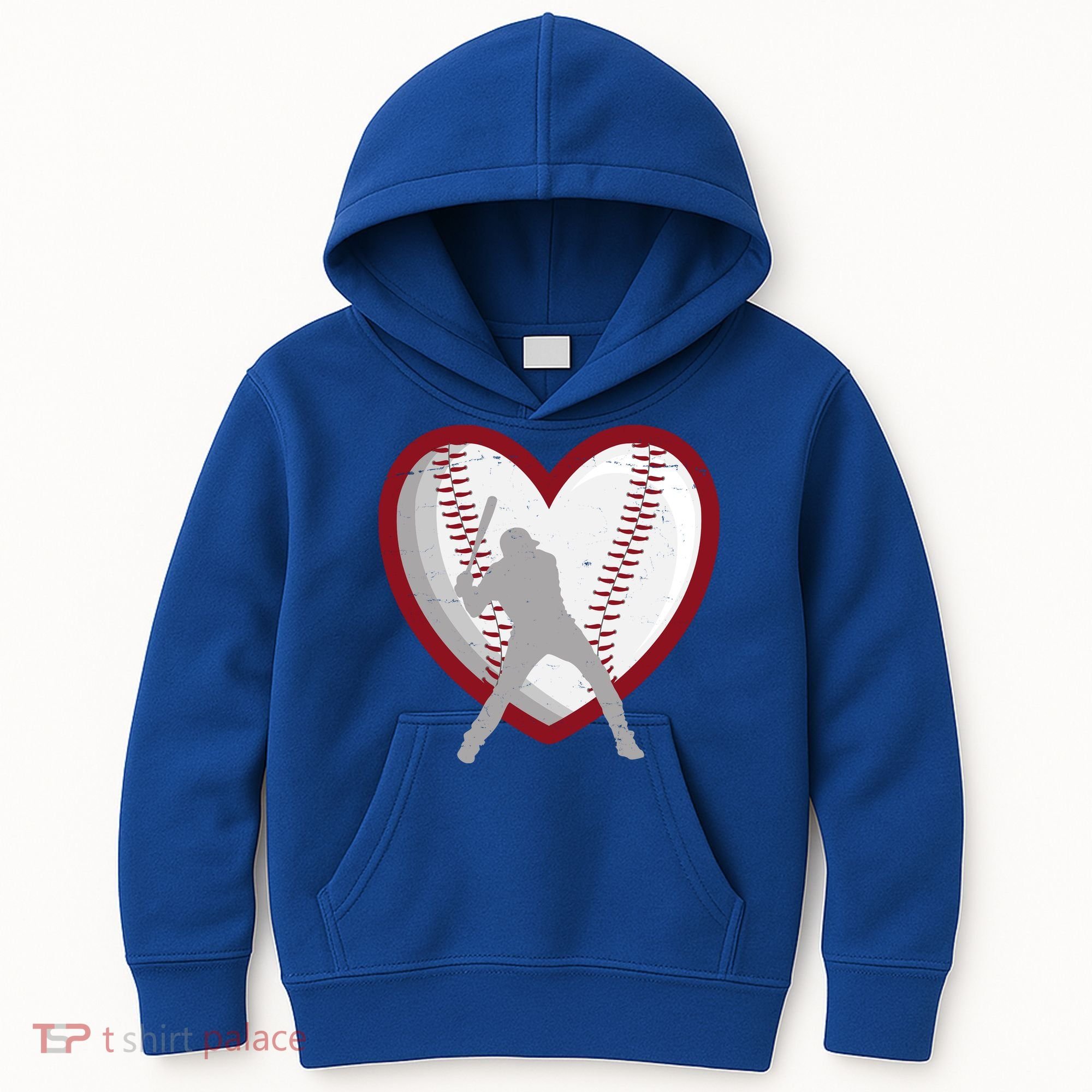 Baseball Heart Sport Lover Kids Hoodie
