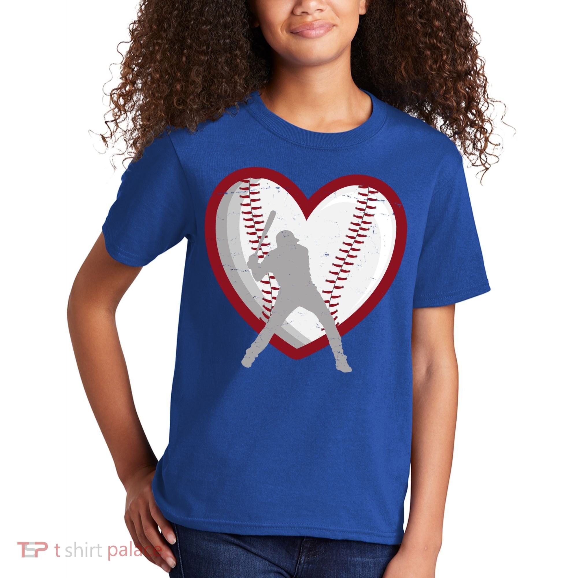 Baseball Heart Sport Lover Kids T-Shirt