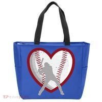 Baseball Heart Sport Lover Tote Bag thumb 0