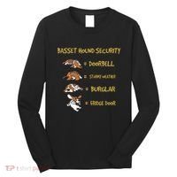 Basset Hound Security Gifts Funny Costume For Clothing Long Sleeve Shirt thumb 0