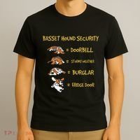 Basset Hound Security Gifts Funny Costume For Clothing T-Shirt thumb 3