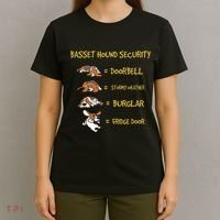 Basset Hound Security Gifts Funny Costume For Clothing T-Shirt thumb 4