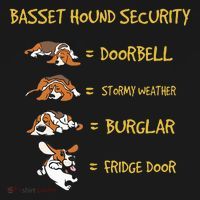 Basset Hound Security Gifts Funny Costume For Clothing T-Shirt thumb 7