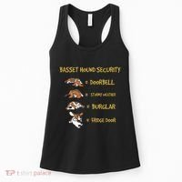 Basset Hound Security Gifts Funny Costume For Clothing Women's Tank Top thumb 0