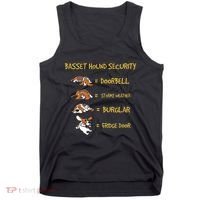 Basset Hound Security Gifts Funny Costume For Clothing Tank Top thumb 0