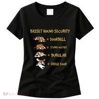 Basset Hound Security Gifts Funny Costume For Clothing Women's T-Shirt thumb 0