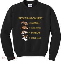 Basset Hound Security Gifts Funny Costume For Clothing Kids Sweatshirt thumb 0