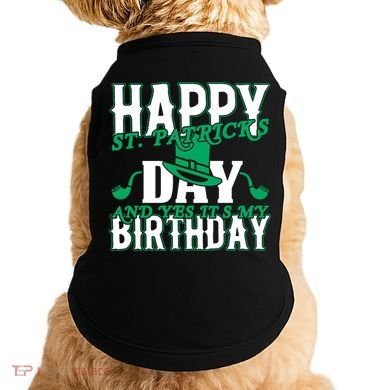 Birthday Happy St. Patricks Day Birthday Gift Design Doggie Tank