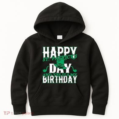 Birthday Happy St. Patricks Day Birthday Gift Design Kids Hoodie