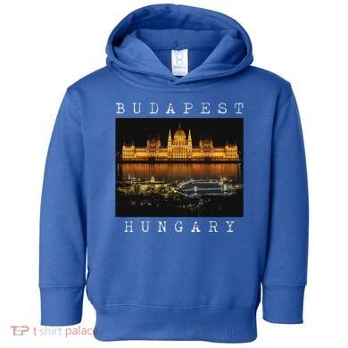 Budapest Hungary Skyline Souvenir Vintage Toddler Hoodie