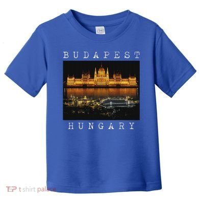 Budapest Hungary Skyline Souvenir Vintage Toddler T-Shirt