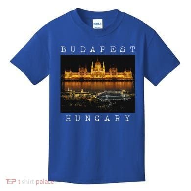 Budapest Hungary Skyline Souvenir Vintage Kids T-Shirt