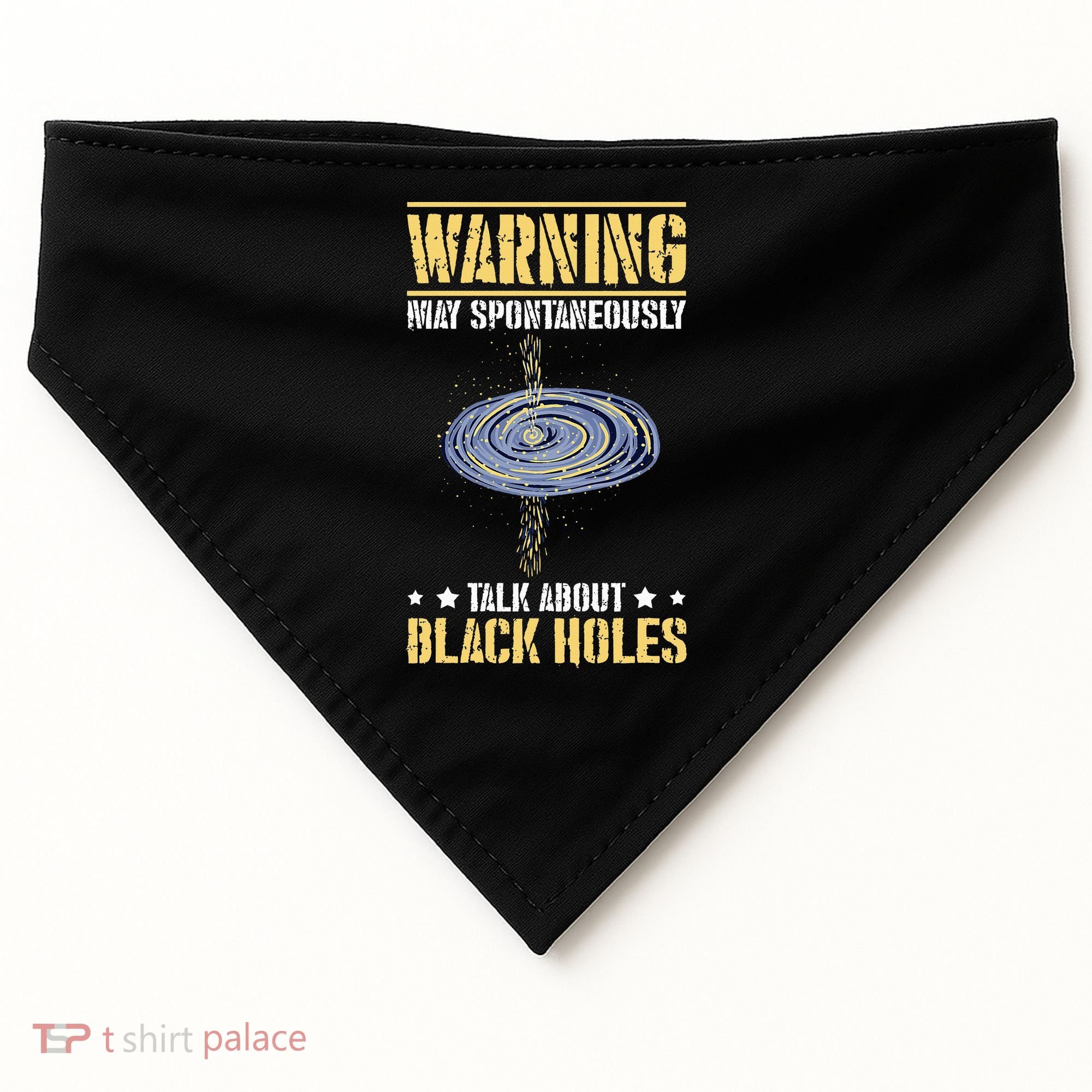 Black Hole Space Light Galaxy Universe Milky Way Gravity USA-Made Doggie Bandana