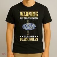 Black Hole Space Light Galaxy Universe Milky Way Gravity T-Shirt thumb 3