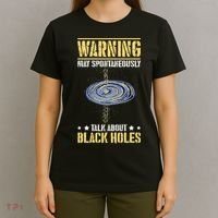 Black Hole Space Light Galaxy Universe Milky Way Gravity T-Shirt thumb 4