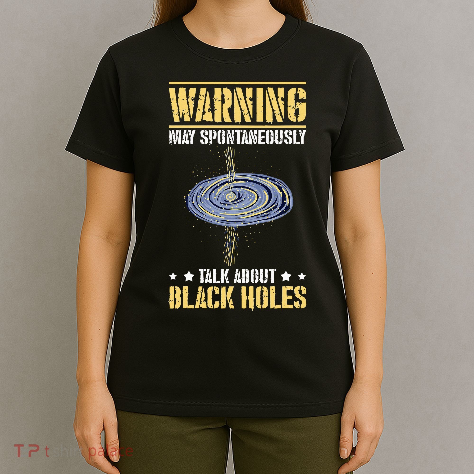 Black Hole Space Light Galaxy Universe Milky Way Gravity T-Shirt