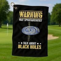 Black Hole Space Light Galaxy Universe Milky Way Gravity Golf Towel thumb 1