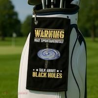 Black Hole Space Light Galaxy Universe Milky Way Gravity Golf Towel thumb 2