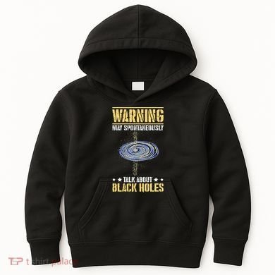 Black Hole Space Light Galaxy Universe Milky Way Gravity Kids Hoodie