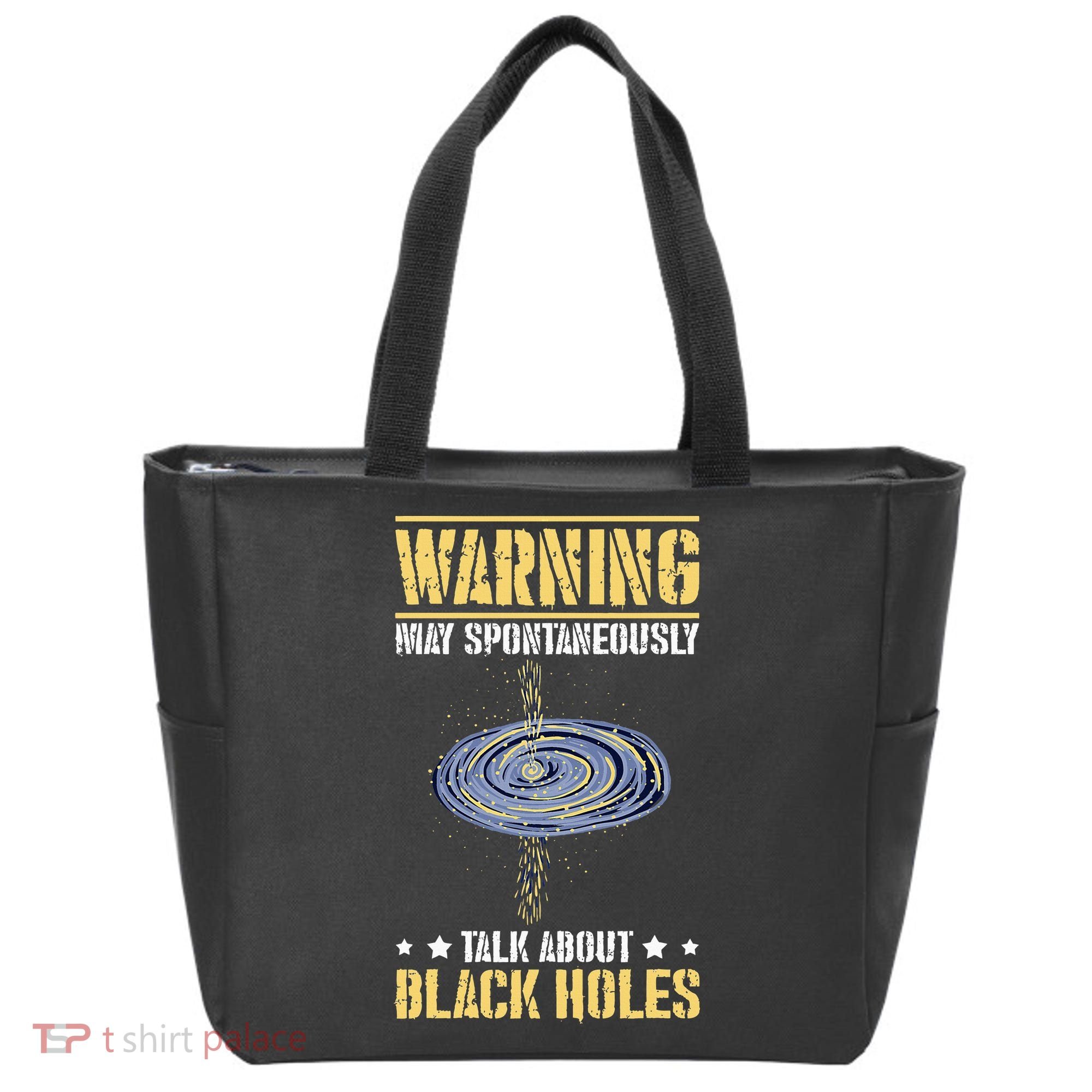 Black Hole Space Light Galaxy Universe Milky Way Gravity Tote Bag