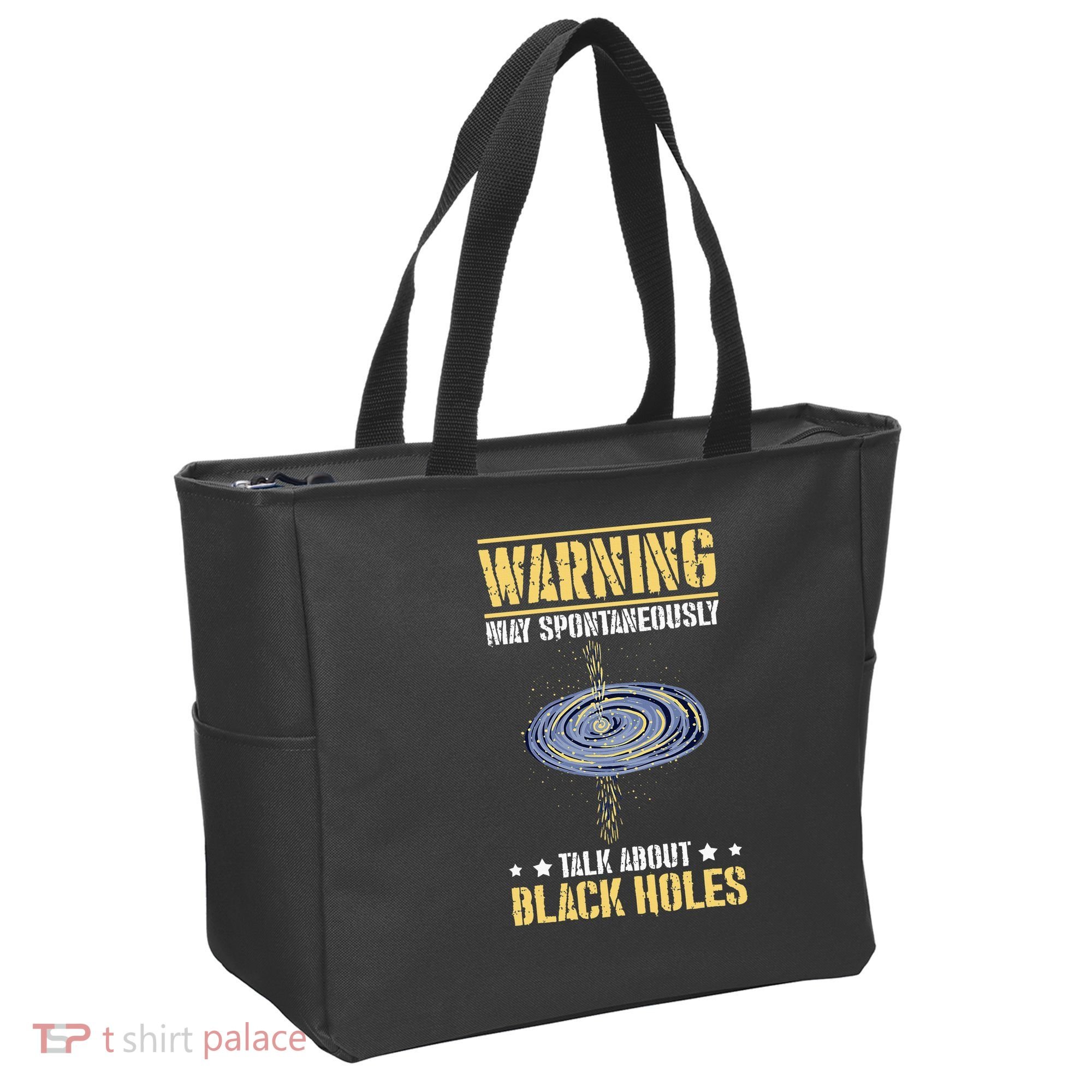 Black Hole Space Light Galaxy Universe Milky Way Gravity Tote Bag