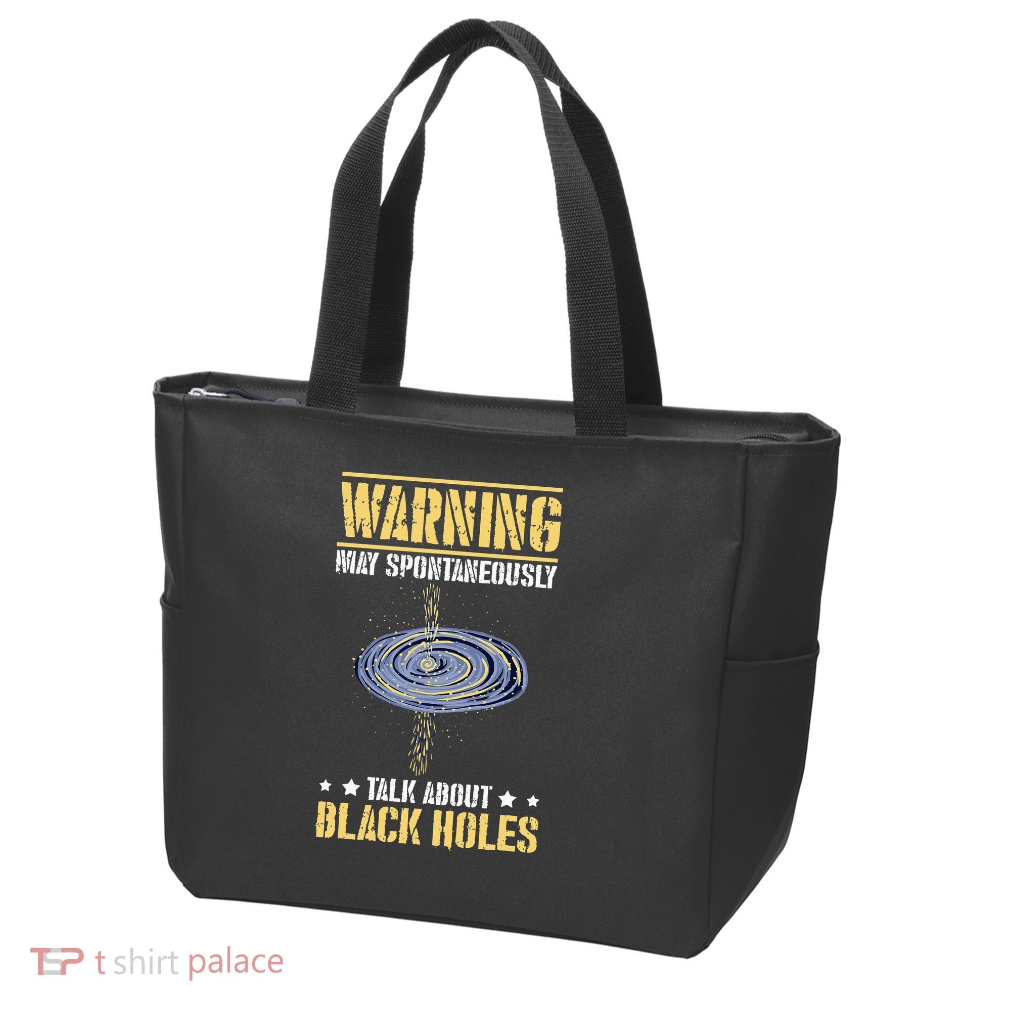 Black Hole Space Light Galaxy Universe Milky Way Gravity Tote Bag