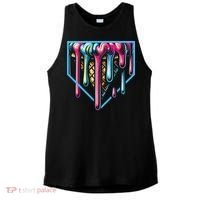 Baseball Home Social Club For Boy Ice Cream Drip Ladies PosiCharge Tri-Blend Wicking Tank thumb 0