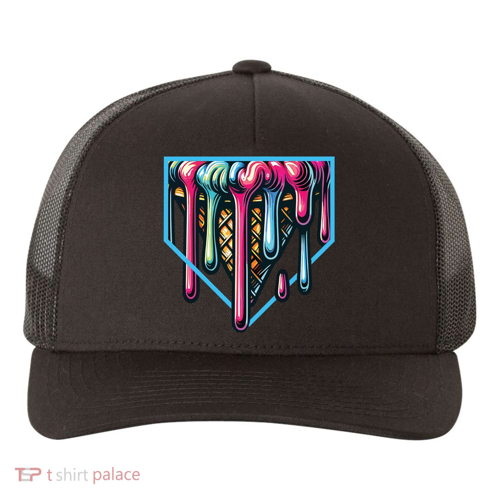 Baseball Home Social Club For Boy Ice Cream Drip Yupoong Adult 5-Panel Trucker Hat