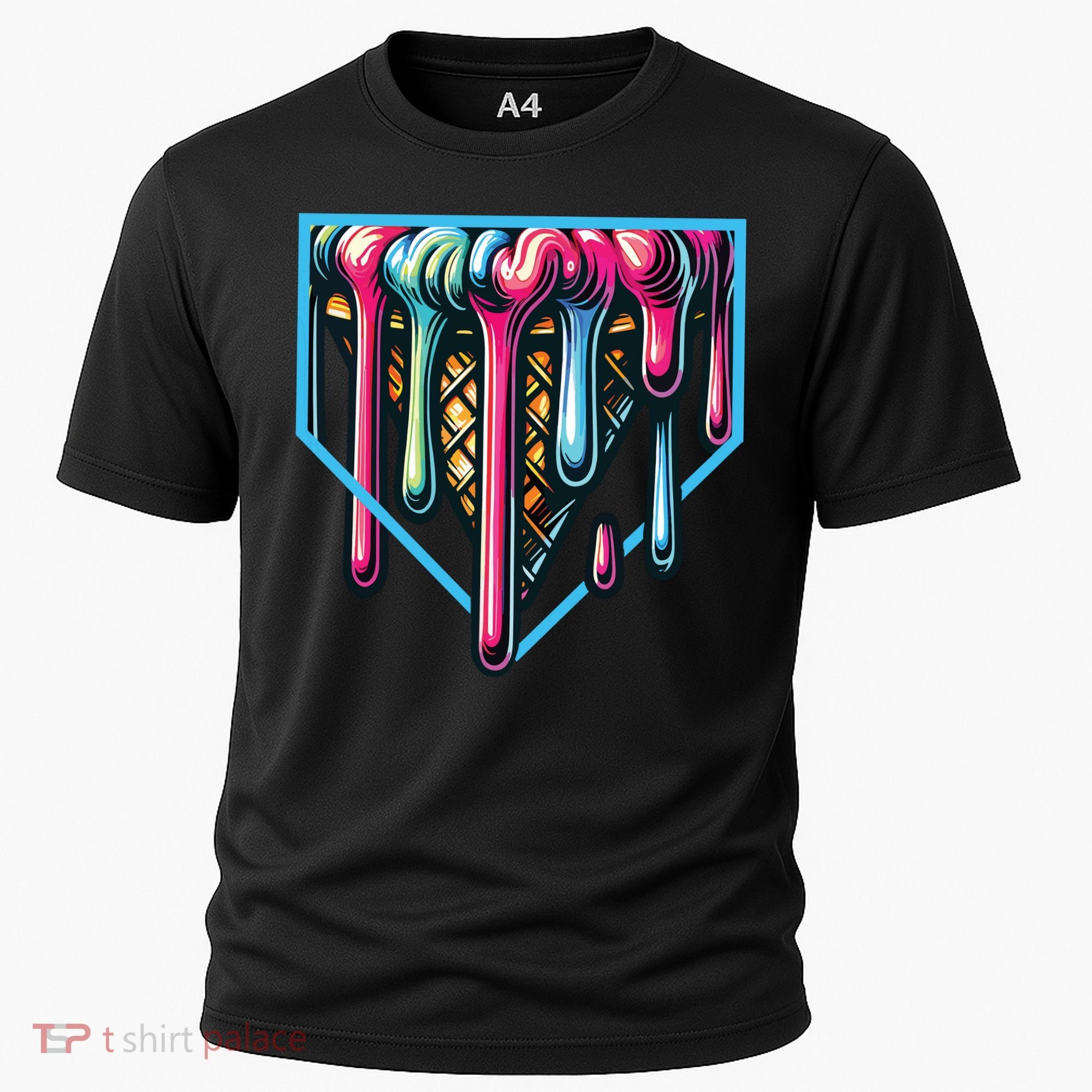 Baseball Home Social Club For Boy Ice Cream Drip Cooling Performance Crew T-Shirt
