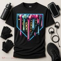 Baseball Home Social Club For Boy Ice Cream Drip Cooling Performance Crew T-Shirt thumb 3