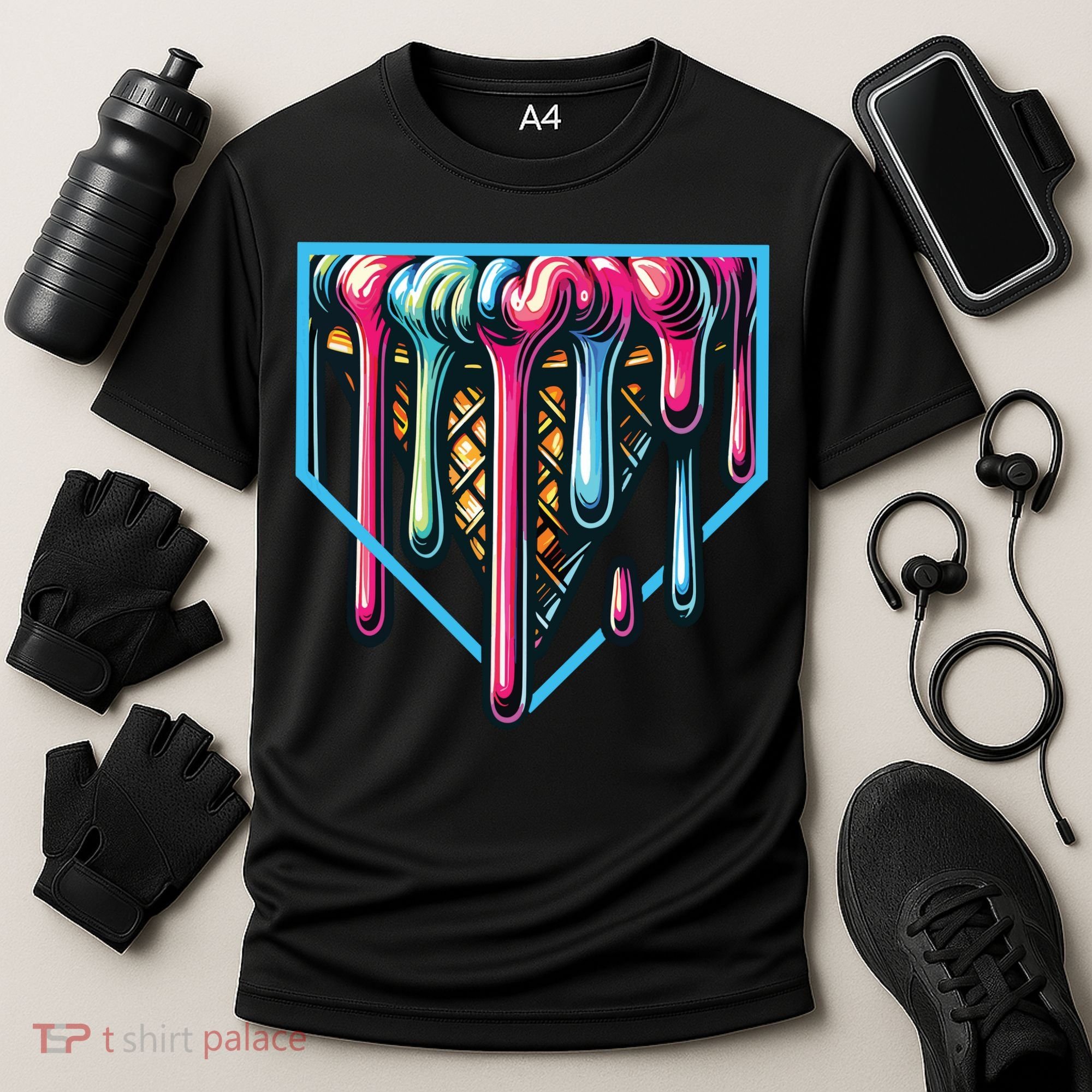Baseball Home Social Club For Boy Ice Cream Drip Cooling Performance Crew T-Shirt