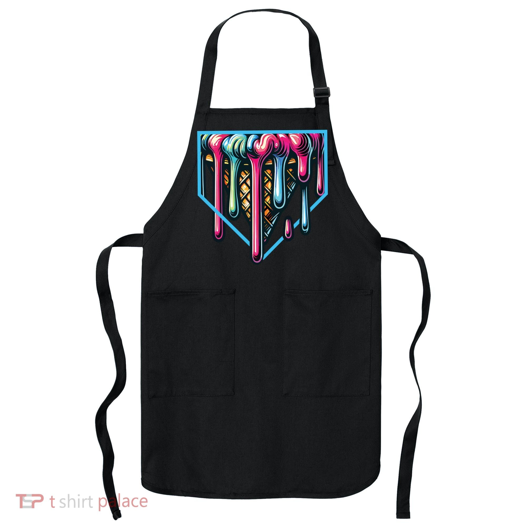 Baseball Home Social Club For Boy Ice Cream Drip Apron