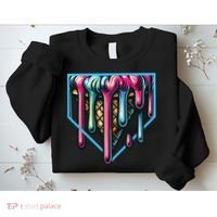 Baseball Home Social Club For Boy Ice Cream Drip Sweatshirt thumb 2