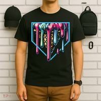 Baseball Home Social Club For Boy Ice Cream Drip T-Shirt thumb 6